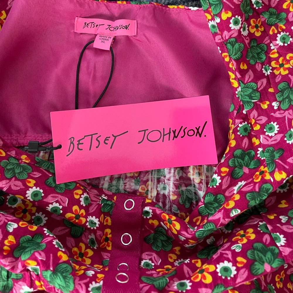 Betsey Johnson Red Floral Mini Dress - Picture 12 of 15